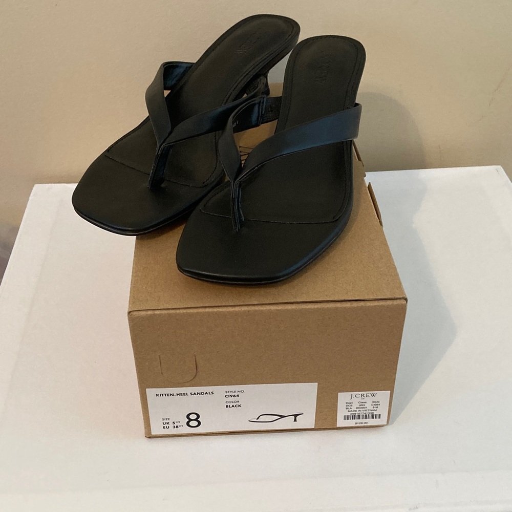 JCrew Factory kitten heel sandals